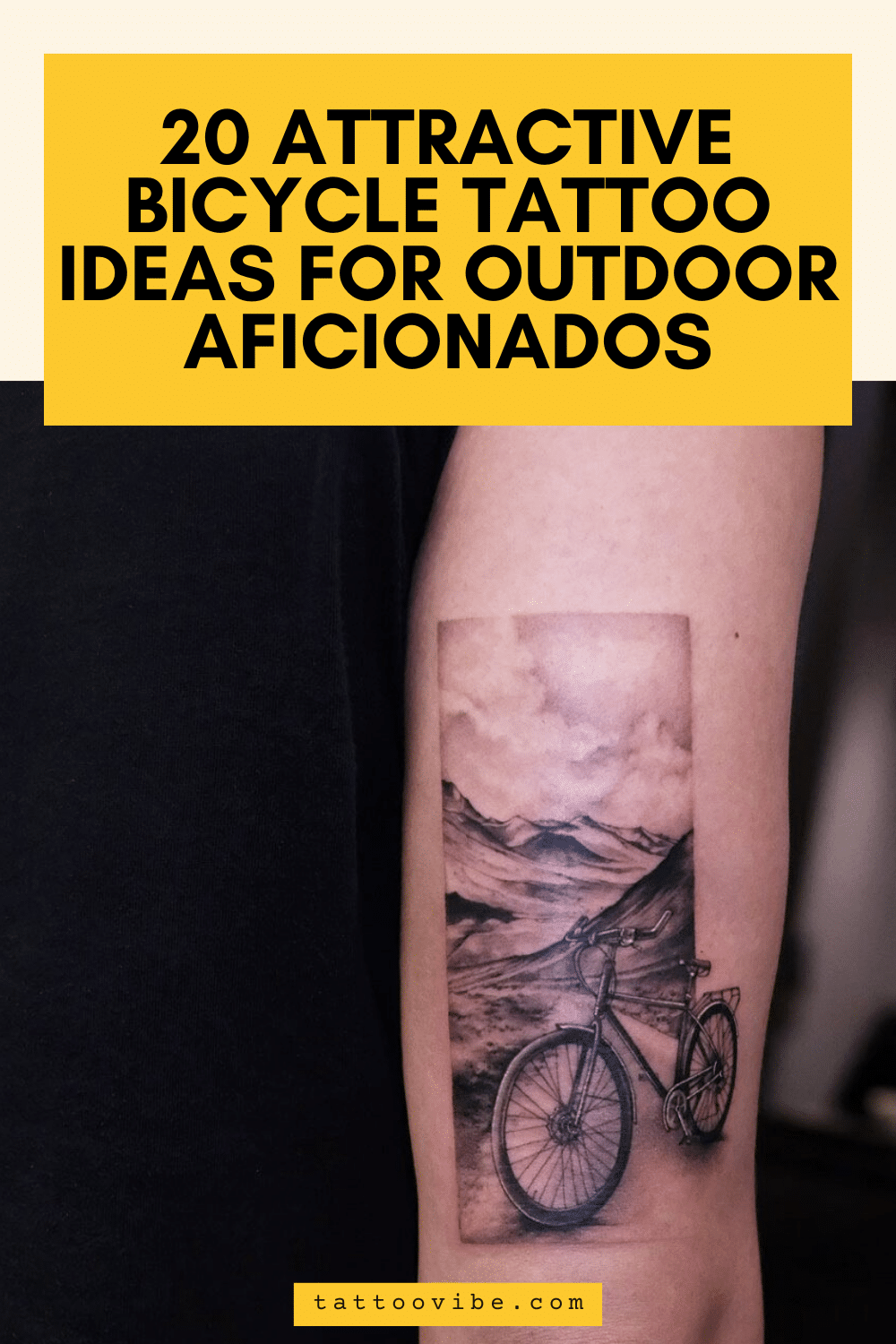 20 attraktive Fahrrad-Tattoo-Ideen für Outdoor-Liebhaber
