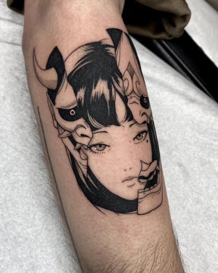 18. Tattoo im Manga-Stil