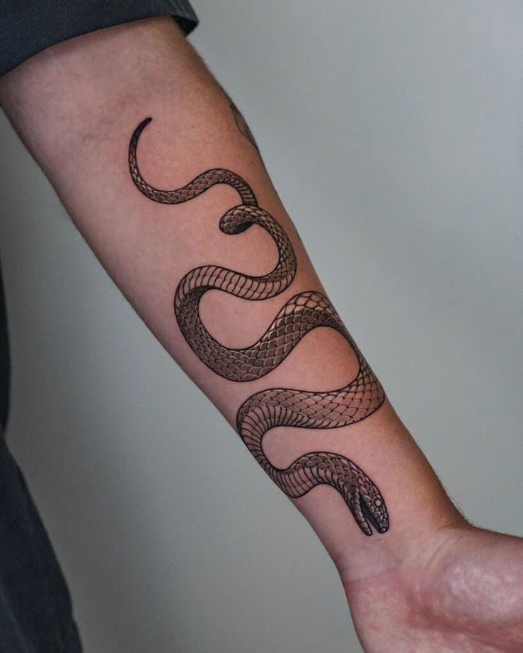 8. Schlange Tattoo