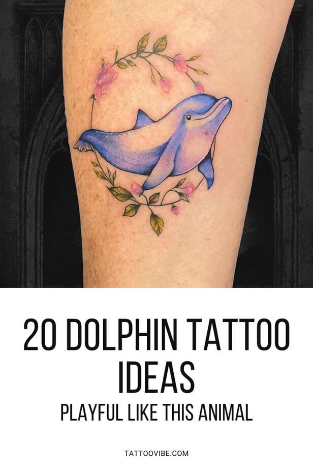 20 Delphin Tattoo Ideen Verspielt wie dieses Tier
