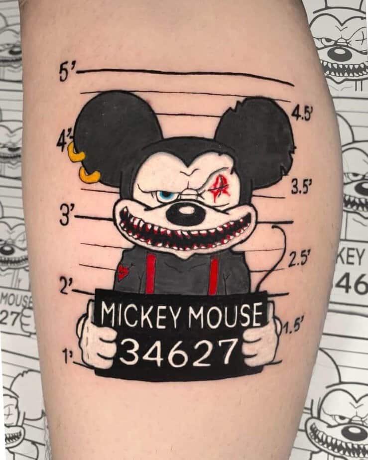 20. Mickey Mouse Fahndungsfoto