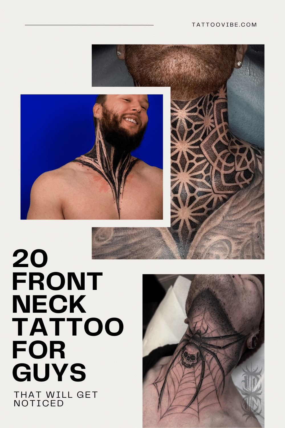 20 Front Neck Tattoos für Jungs, die auffallen werden
