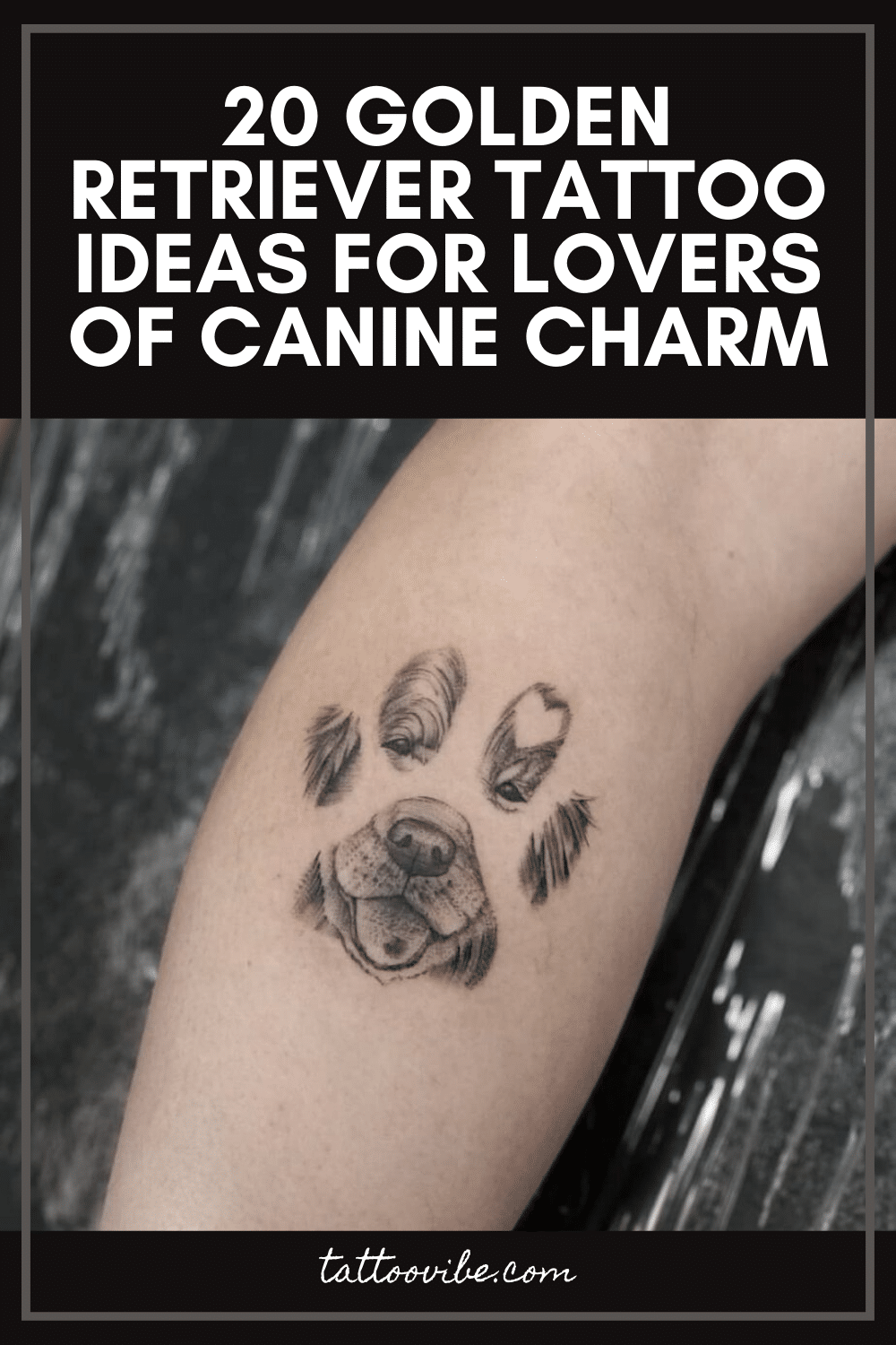 20 Golden Retriever Tattoo-Ideen für Liebhaber von Hunde-Charme
