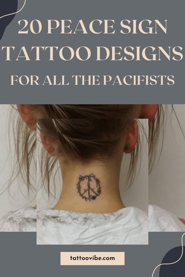 20 Peace Sign Tattoo Designs für alle Pazifisten
