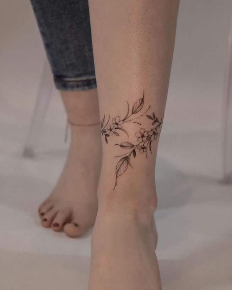 20. Tattoo-Armbänder mit Blumen