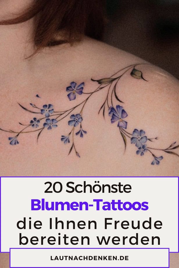 20 Schönste Blumen-Tattoos, die Ihnen Freude bereiten werden