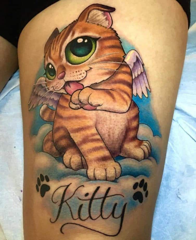 16. Ein Kätzchen-Tattoo