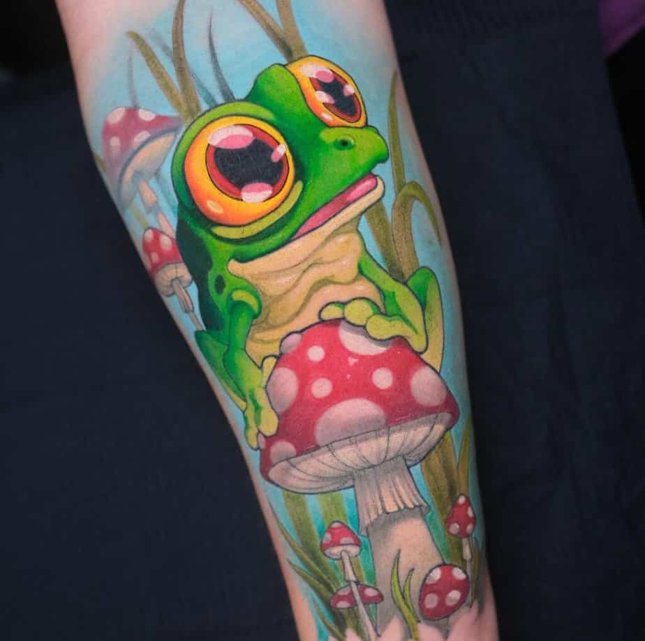 6. Ein Frosch-Tattoo