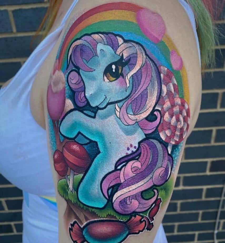 7. Ein Pony-Tattoo