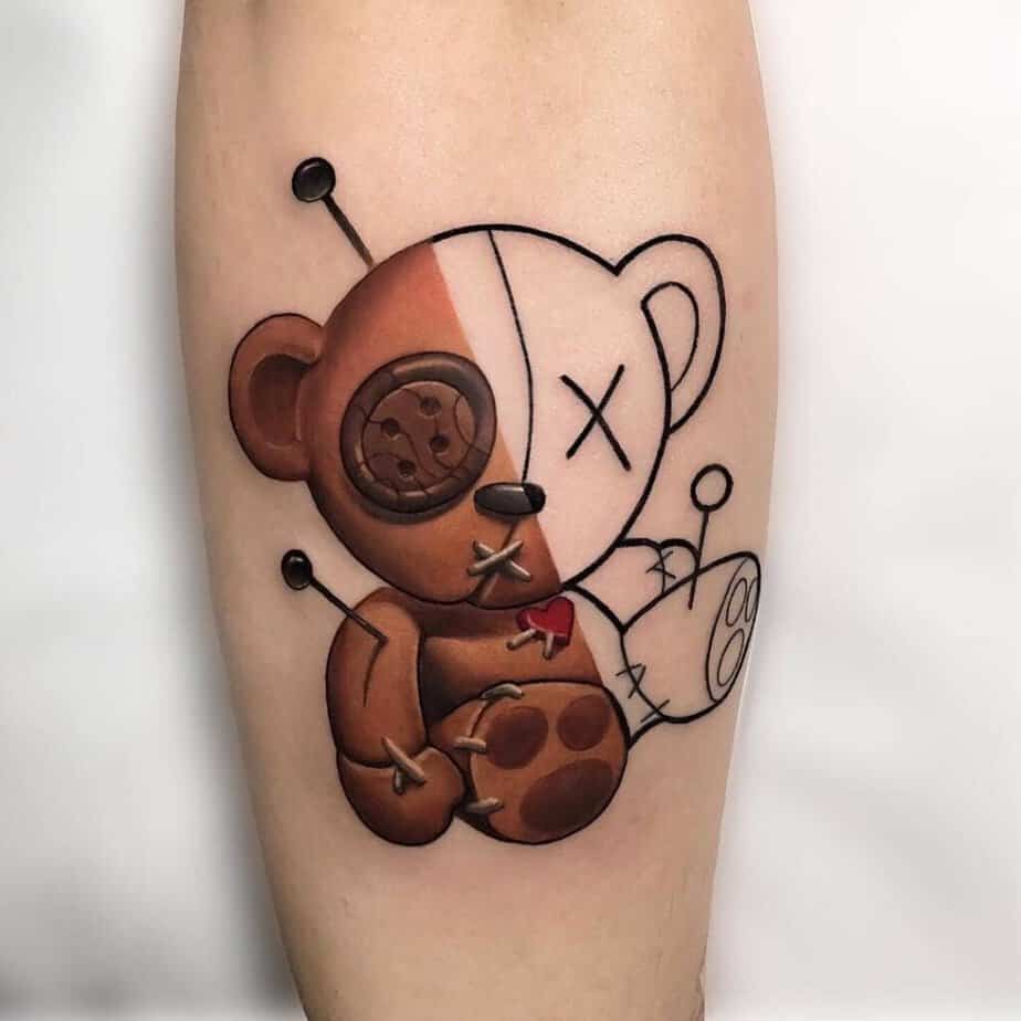 8. Ein Teddybär-Tattoo
