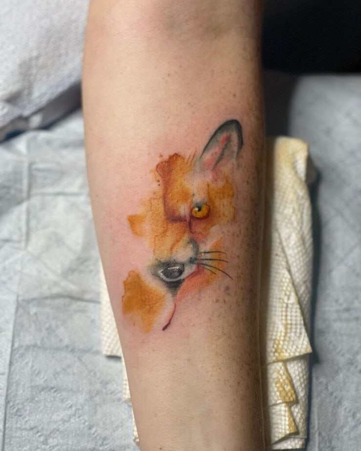 15. Ein Fuchs-Tattoo