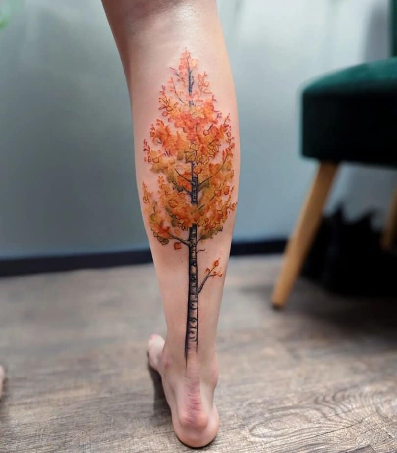 3. Ein Baum-Tattoo