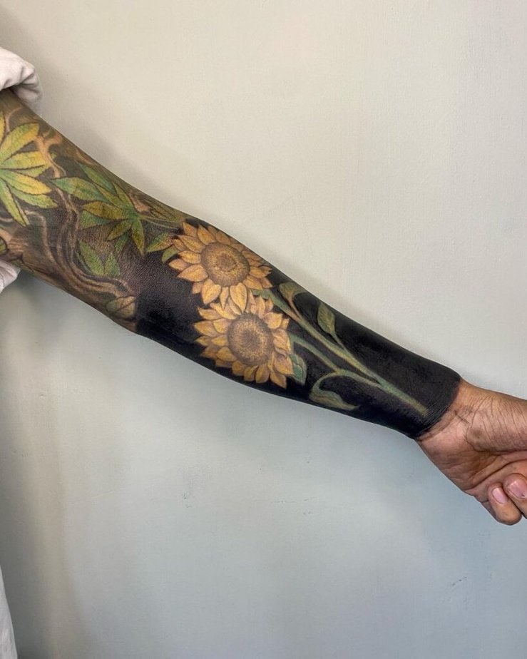 5. Sonnenblumen Tattoo