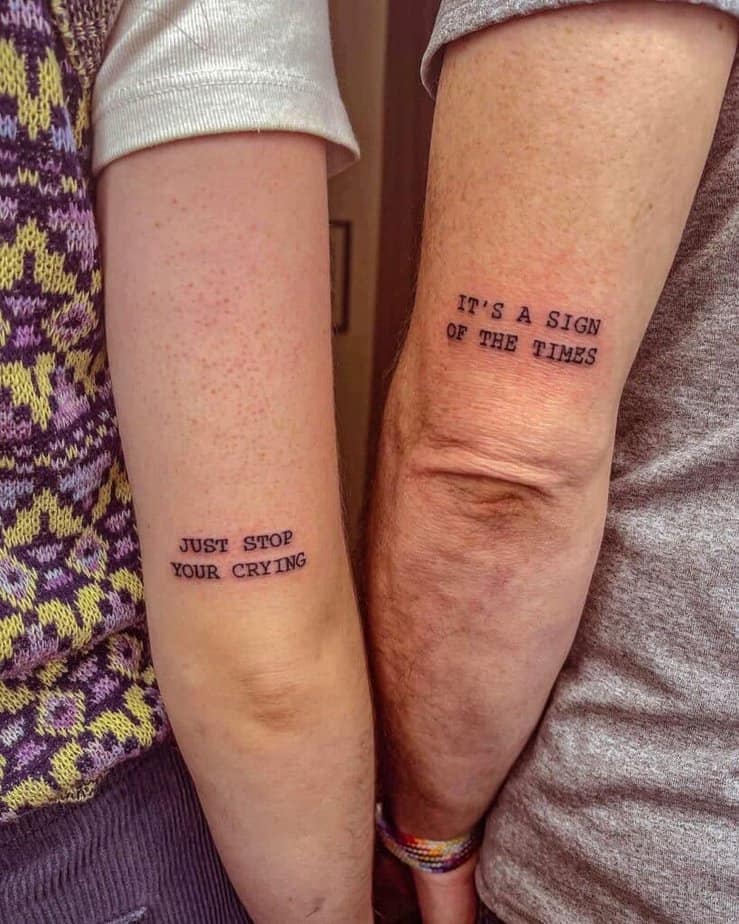 12. Ein Vater-Tochter-Tattoo von Harry Styles' Liedtext 