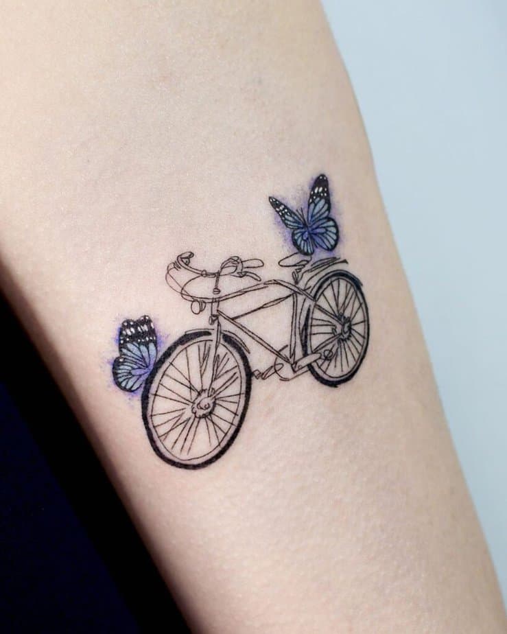 1. Zeichnung eines Fahrrads