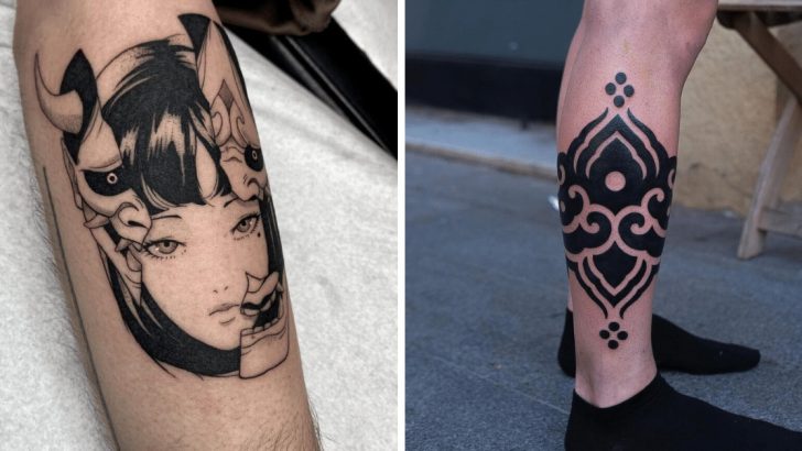20 Blackwork-Tattoo-Ideen für einen visuell auffälligen Effekt