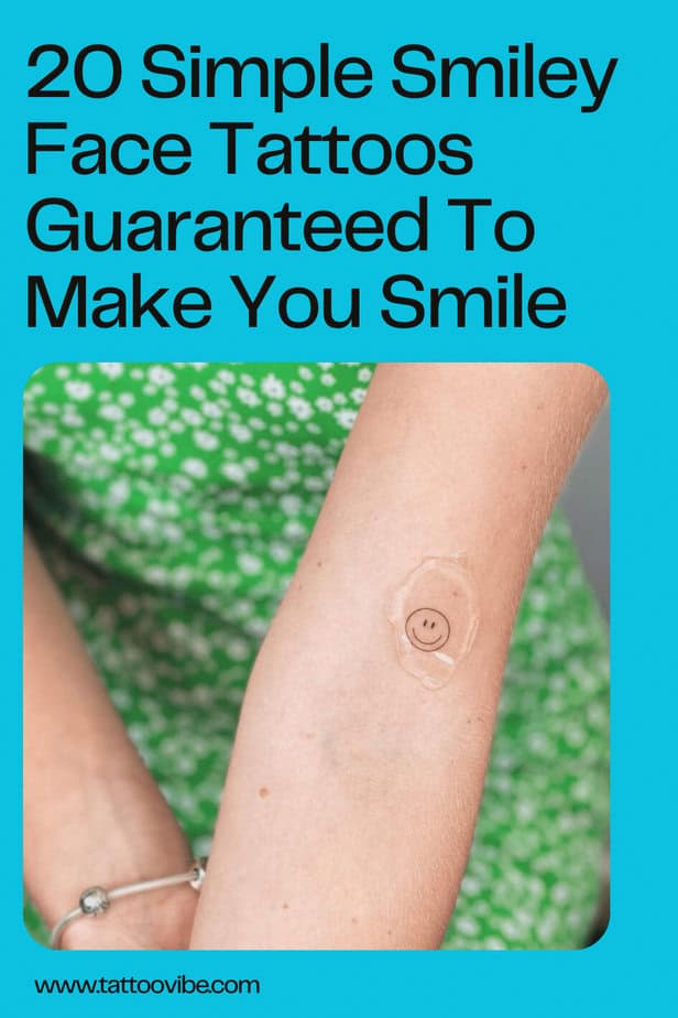 20 einfache Smiley-Tattoos, die Sie garantiert zum Lächeln bringen

