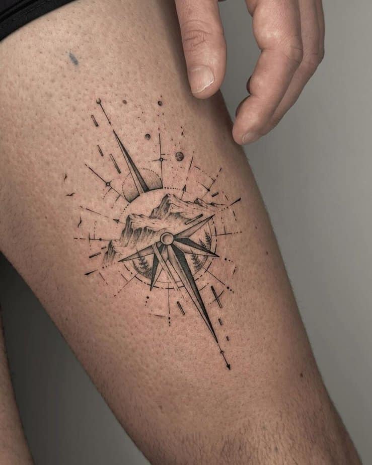 5. Ein Kompass-Tattoo