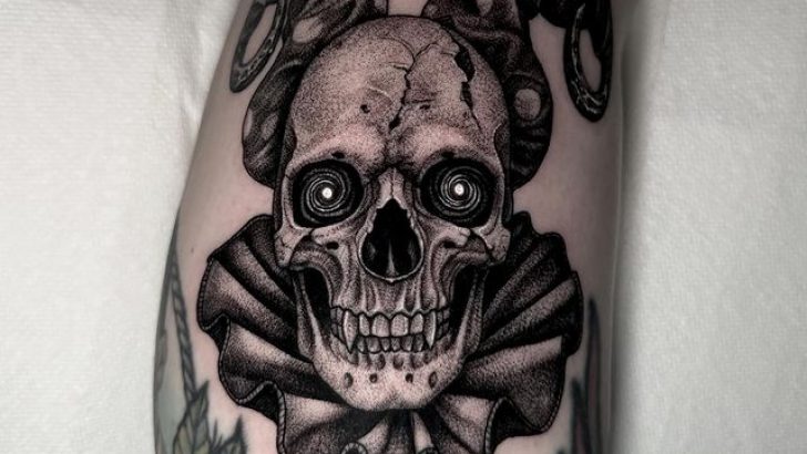 20 Gespenstische Gothic-Tattoos in Schwarz und Grau