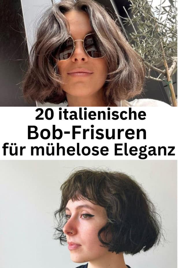 20 italienische Bob-Frisuren für mühelose Eleganz