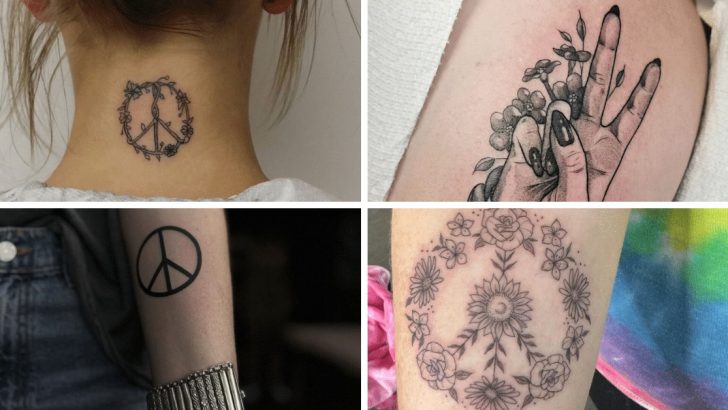 20 Peace Sign Tattoo Designs für alle Pazifisten