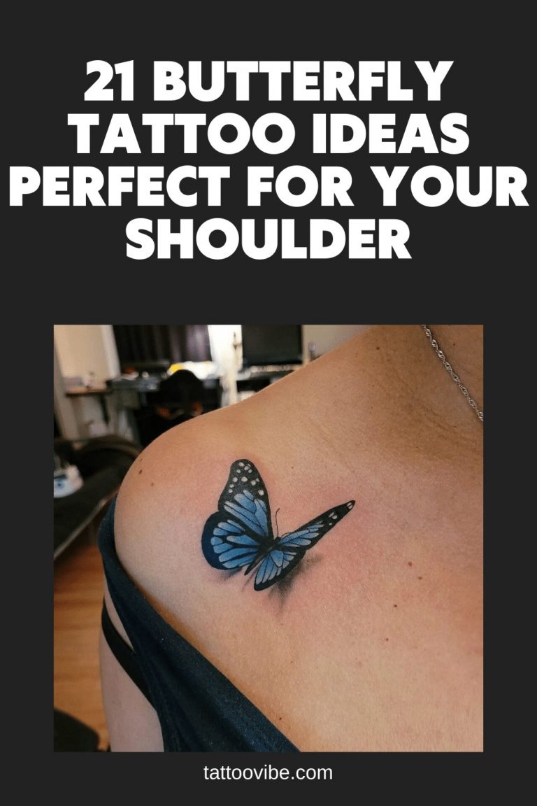 21 Schmetterling Tattoo Ideen perfekt für Ihre Schulter