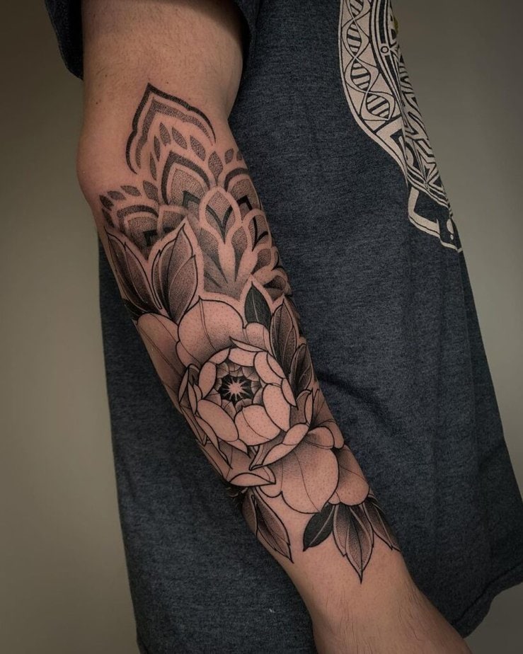 19. Ein Pünktchen-Tattoo auf dem Unterarm