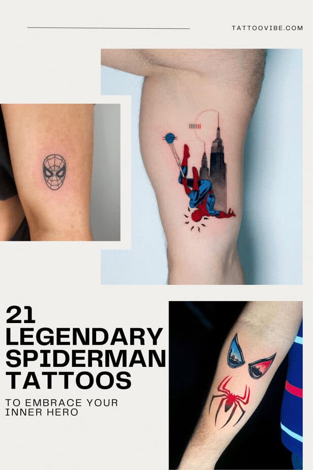 21 Legendäre Spiderman-Tattoos, die den inneren Helden umarmen
