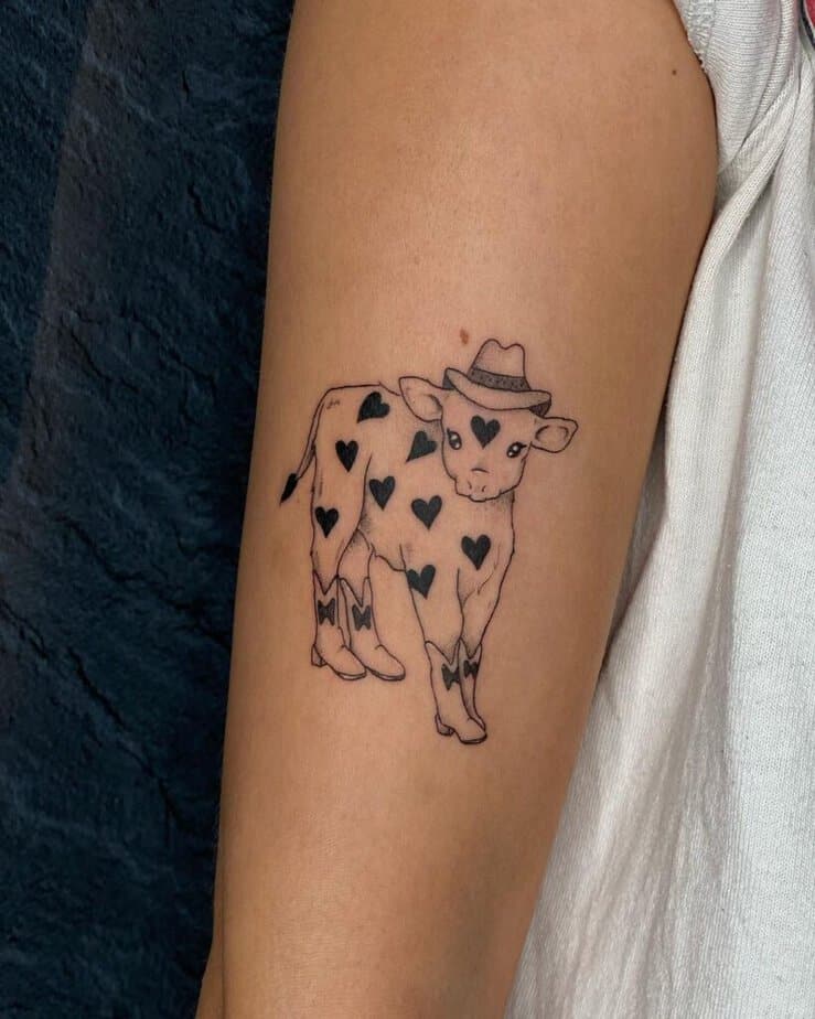 2. Ein Cowboy-Kuh-Tattoo