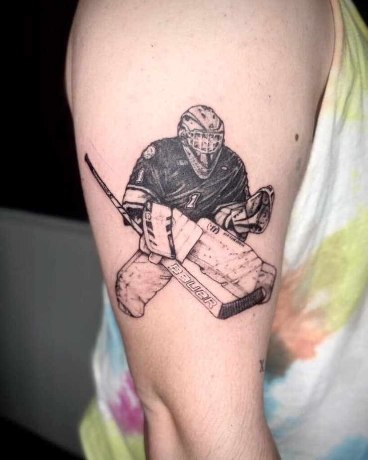 Hockeyspieler-Tattoos