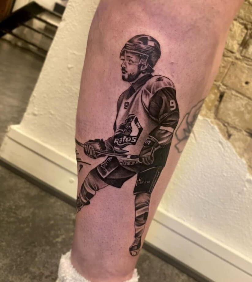 Hockeyspieler-Tattoos