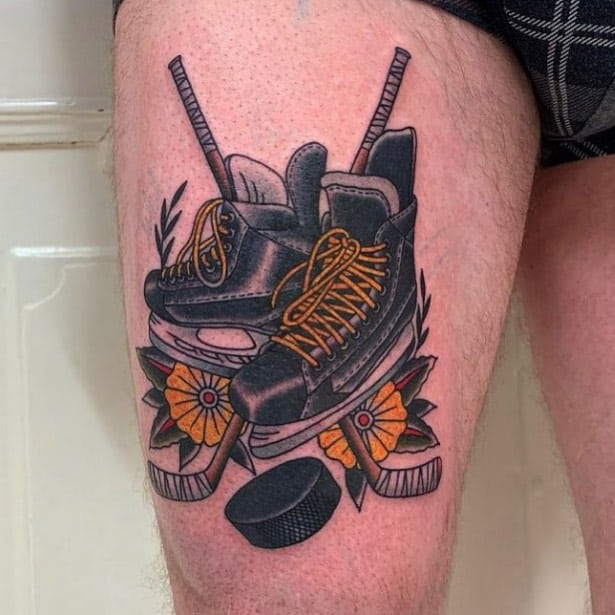 Einzigartige Eishockey-Tattoos