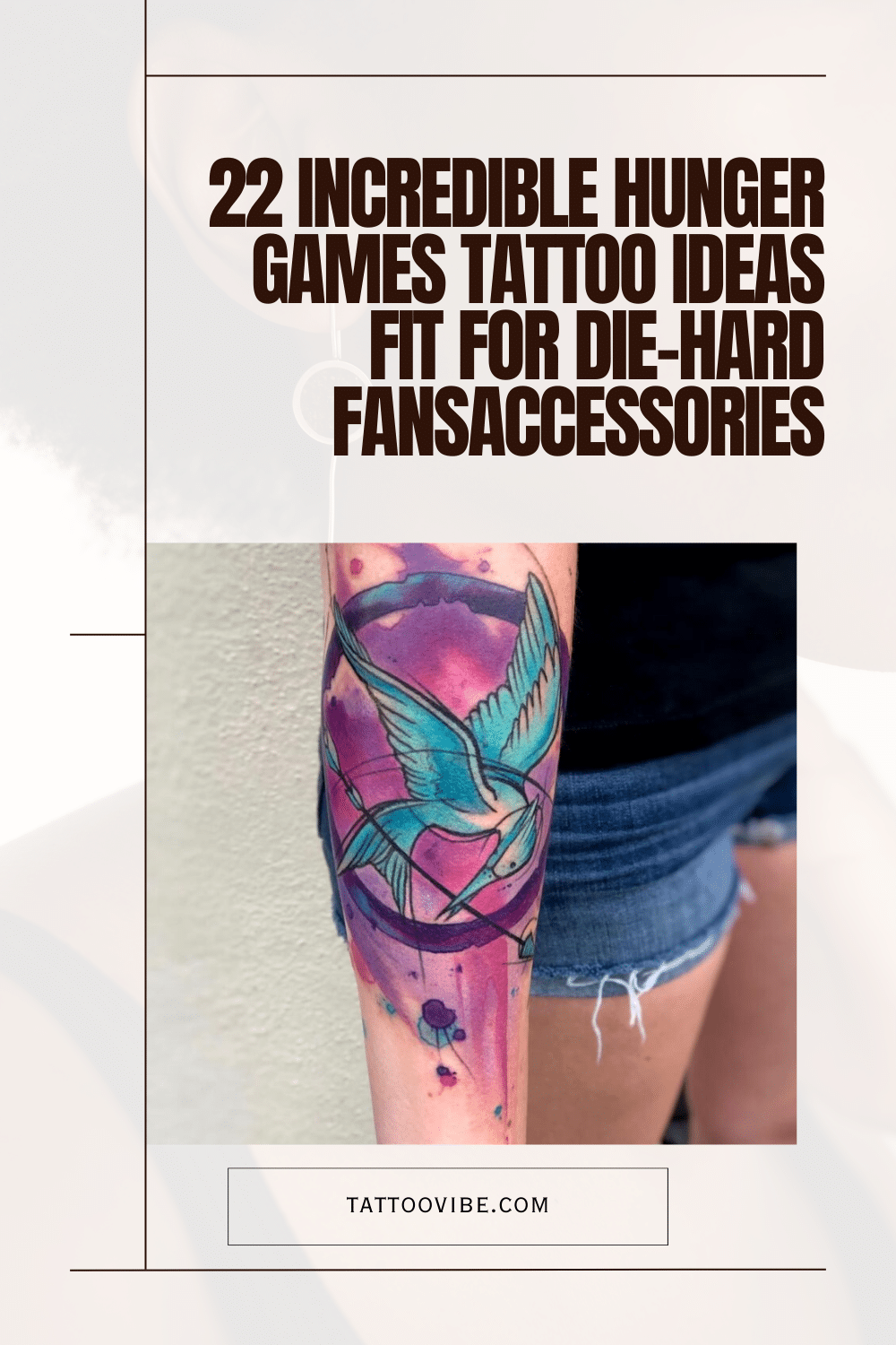 22 Unglaubliche Hunger Games Tattoo-Ideen für eingefleischte Fans

