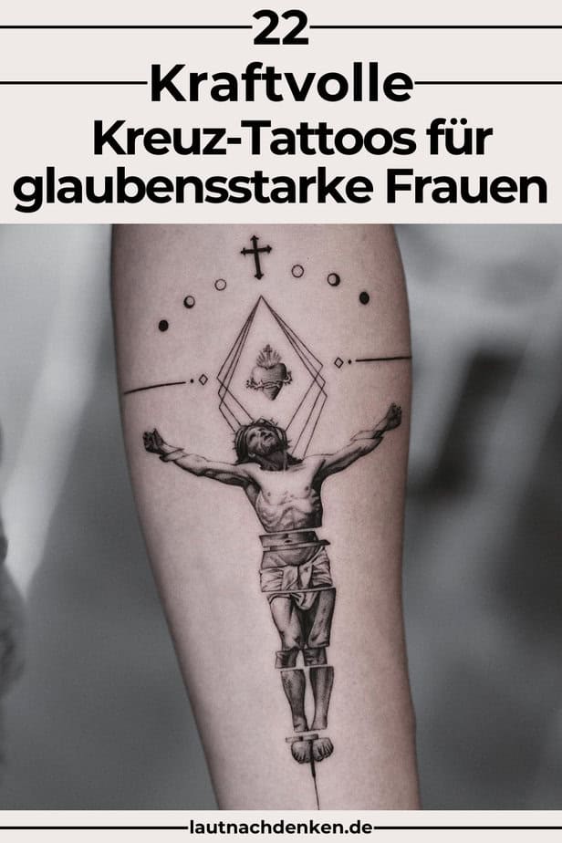 22 Kraftvolle Kreuz-Tattoos für glaubensstarke Frauen
