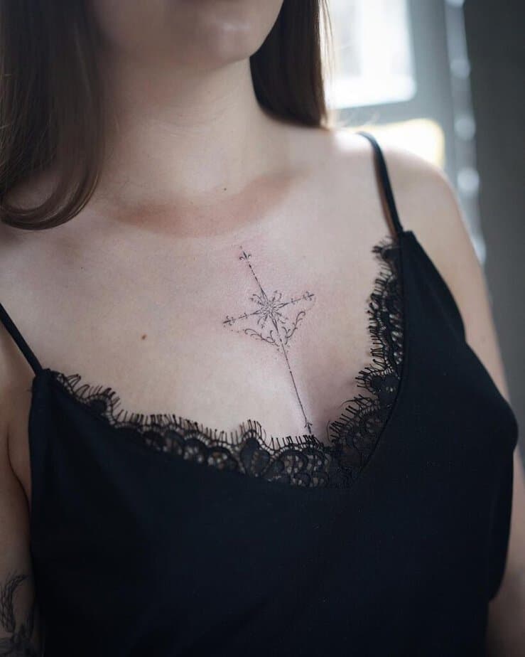 9. Ein himmlisches Kreuz-Tattoo