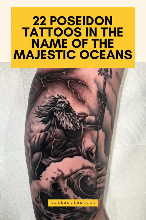 22 Poseidon-Tattoos im Namen der majestätischen Ozeane
