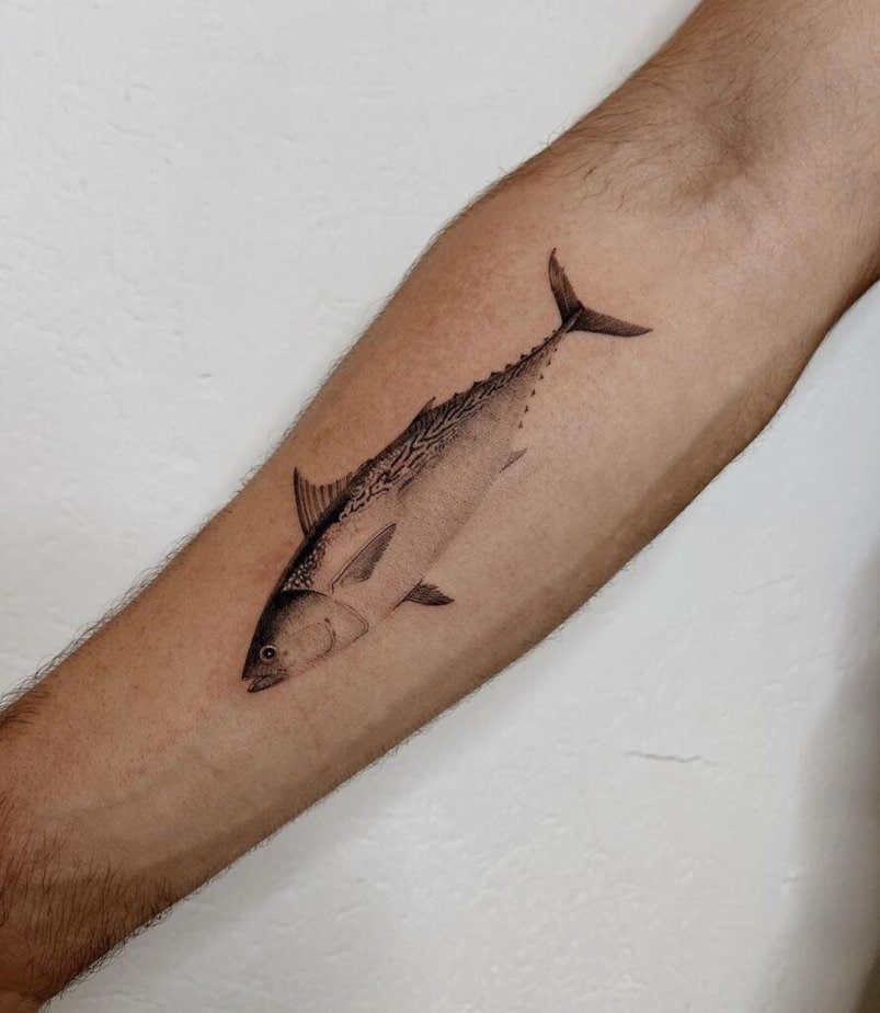 15. Ein Thunfisch-Tattoo 