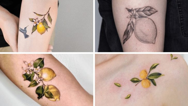 22 Zitronen-Tattoo-Designs, die Ihnen helfen, den Tag auszupressen