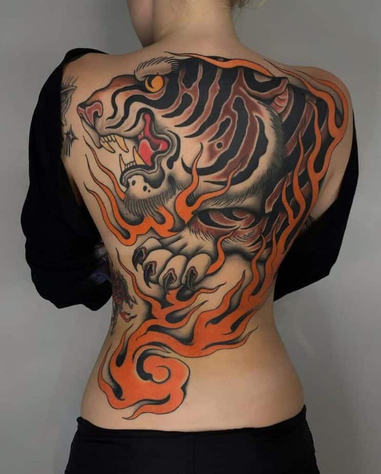 2. Flammender Tiger