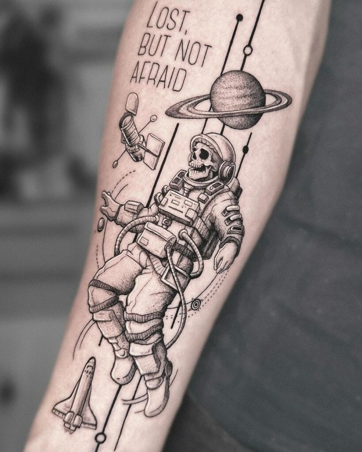 Astronautentattoos für deinen Arm