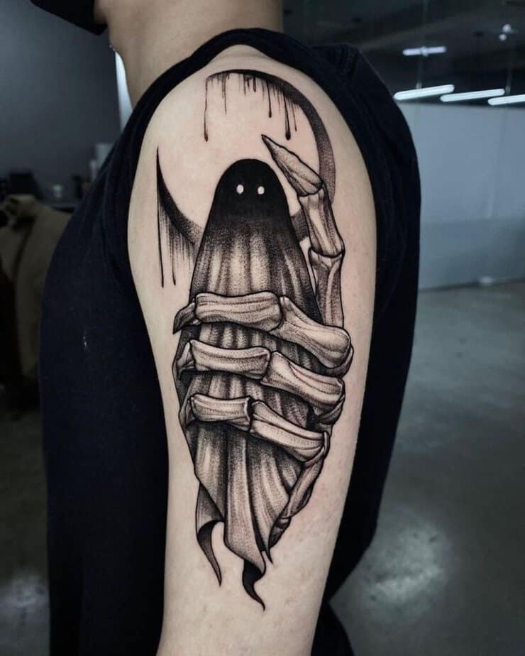 Gothic Skelett Hand Tattoo