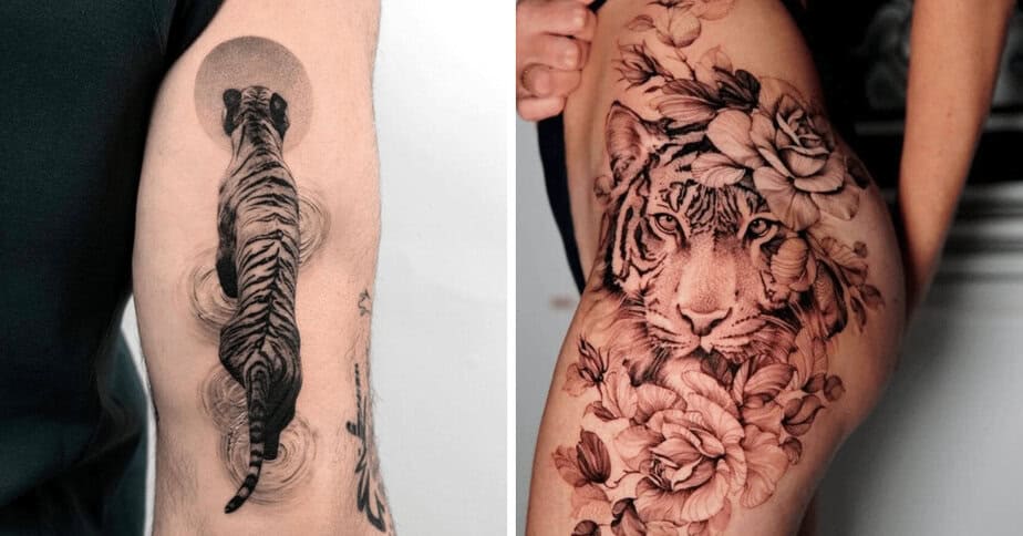 23 Tiger-Tattoo-Ideen, die Sie sofort klauen wollen