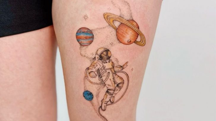 23 Legendäre Astronauten-Tattoo-Ideen “Inkpossible” zu widerstehen