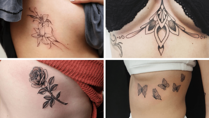 23 Unter Brust Tattoo Ideen für die mutigsten Frauen