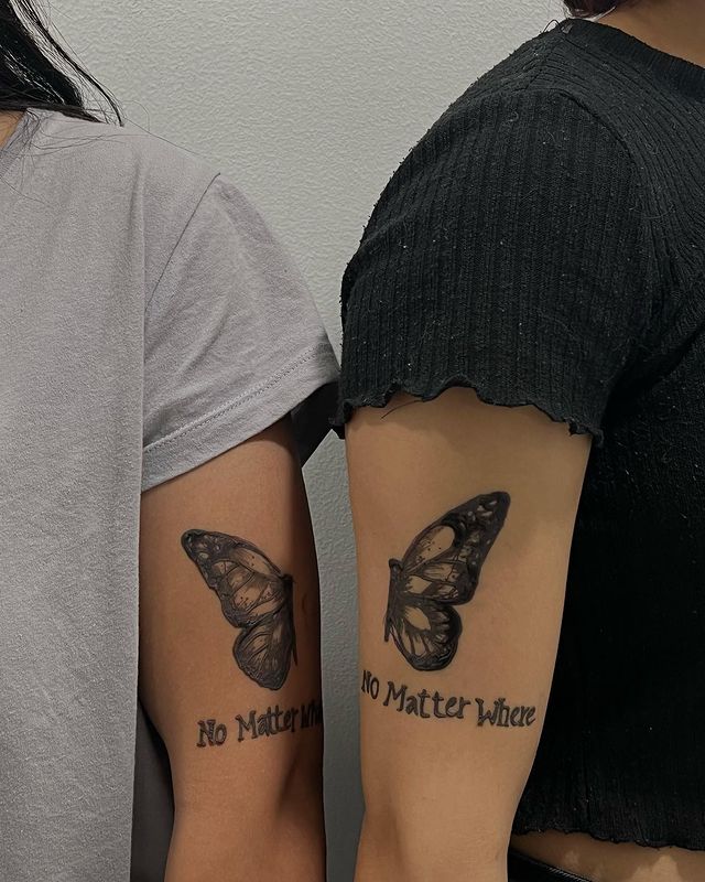 12. Schmetterlings-Paar-Tattoos