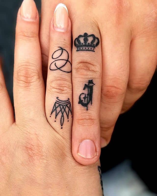 23. Mächtiger König & Königin - passende Tattoos