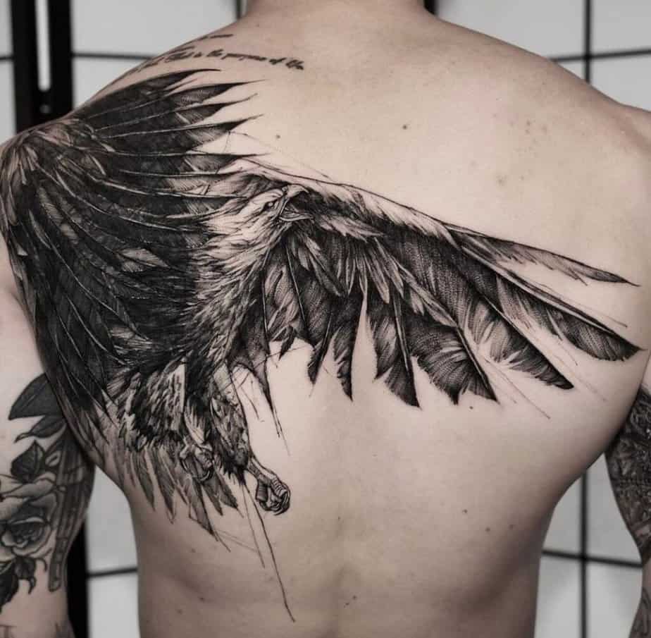 Schulter-Adler-Tattoo