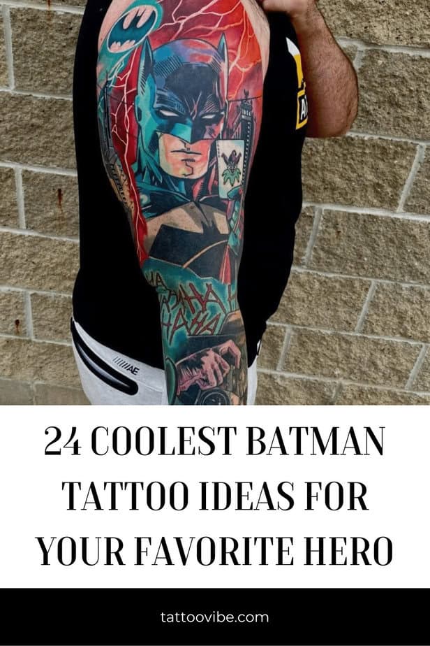 24 Coolste Batman Tattoo-Ideen für deinen Lieblingshelden
