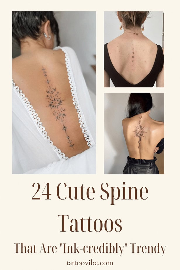 24 Niedliche Wirbelsäulen-Tattoos, die mit Tinte glaubwürdig" im Trend liegen
