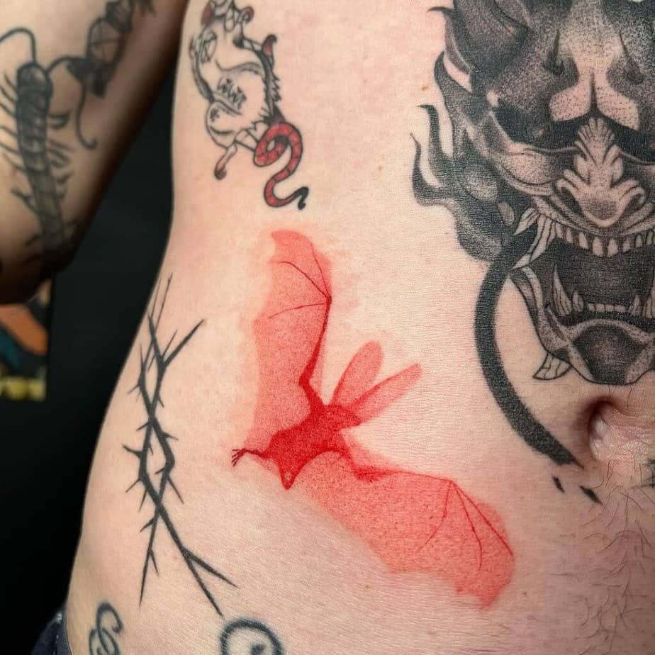 Einfache Fledermaus-Tattoos